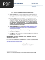 Download CDC Indoor Air Quality Policy USA 2009 by Harry B Clark SN46212771 doc pdf