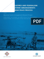 Between Ceasefires and Federalism: Exploring Interim Arrangements in The Myanmar Peace Process