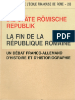 La fin de la Republique Romaine(фр. и нем яз.)