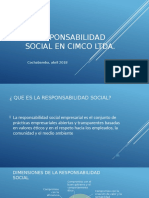 RESPONSABILIDAD SOCIAL EN CIMCO Ltda