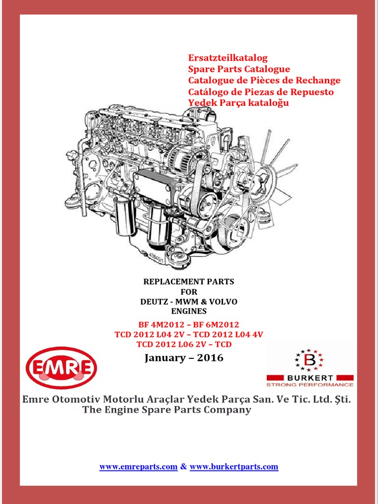 Ersatzteilkatalog Spare Parts Catalogue Catalogue de Pièces de Rechange ...