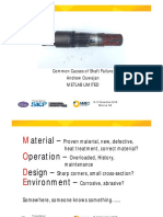 Common Causes of Shaft Failure Andrew Ouwejan Metlab Limited