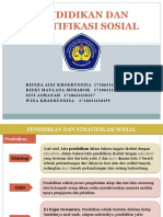 Kel 4 PENDIDIKAN DAN STRATIFIKASI SOSIAL