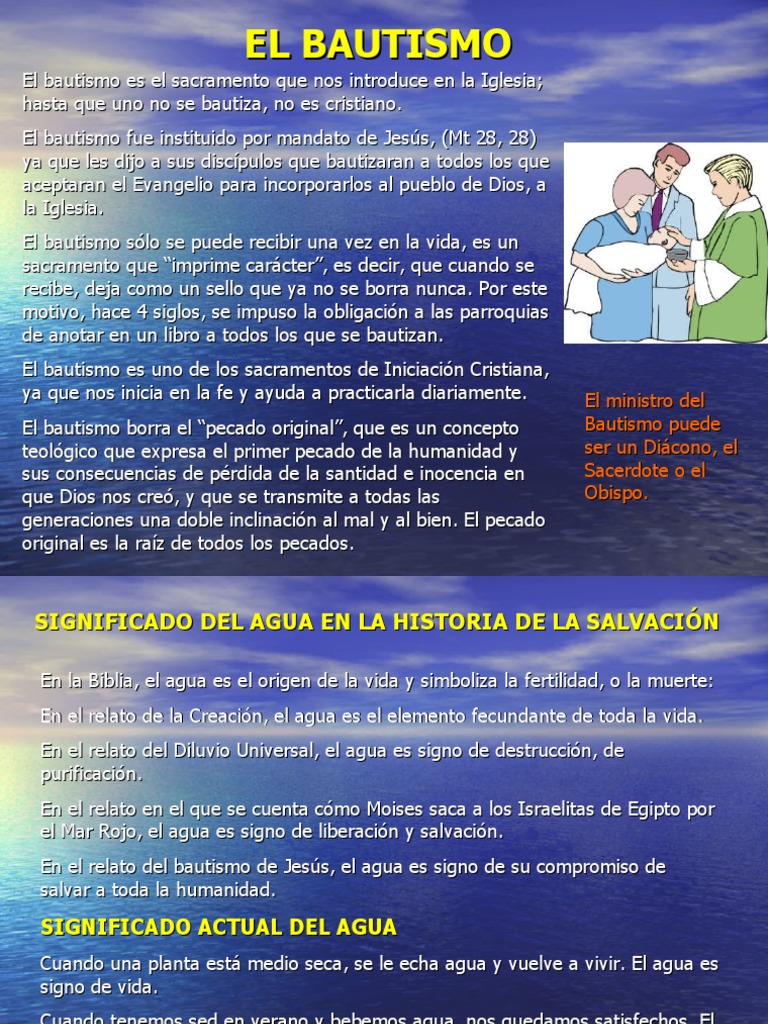 Significado y Origen del Bautismo | PDF | Bautismo | Sacramentos