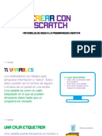 Crear variables en Scratch para almacenar datos