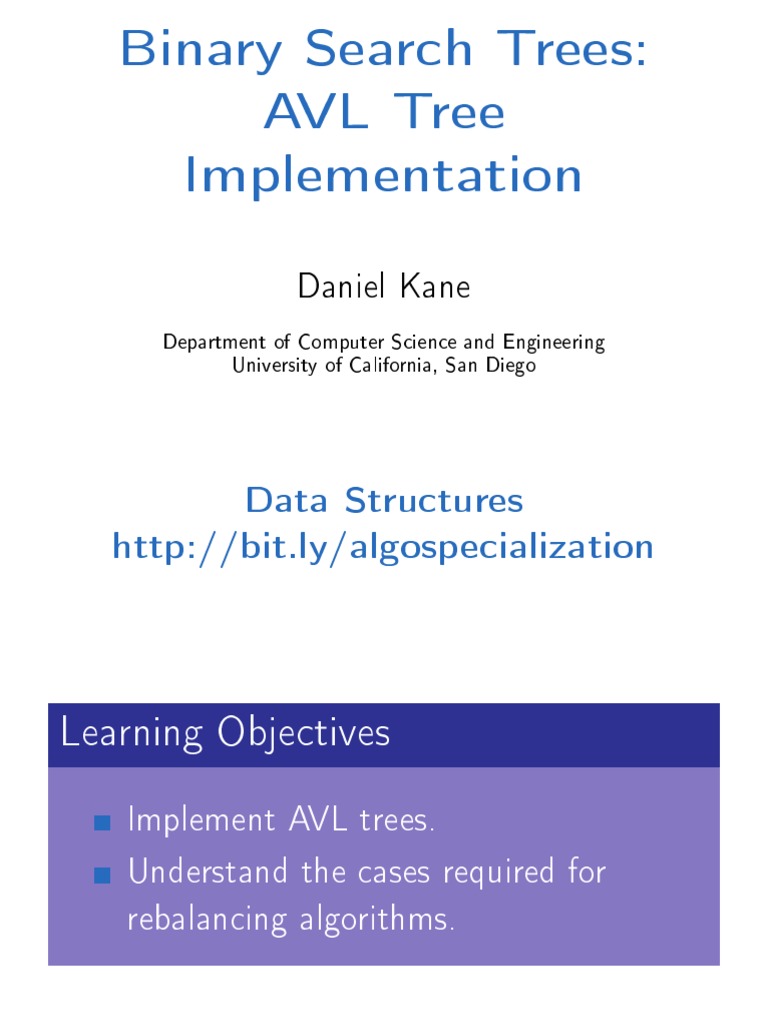 AVL Tree Implementation Guide | PDF | Computer Data | Algorithms And ...