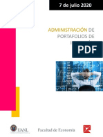 Curso Administración de Portafolios de Inversión Julio 2020