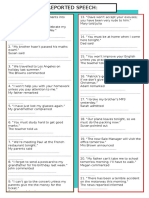 Reported Speech Statements