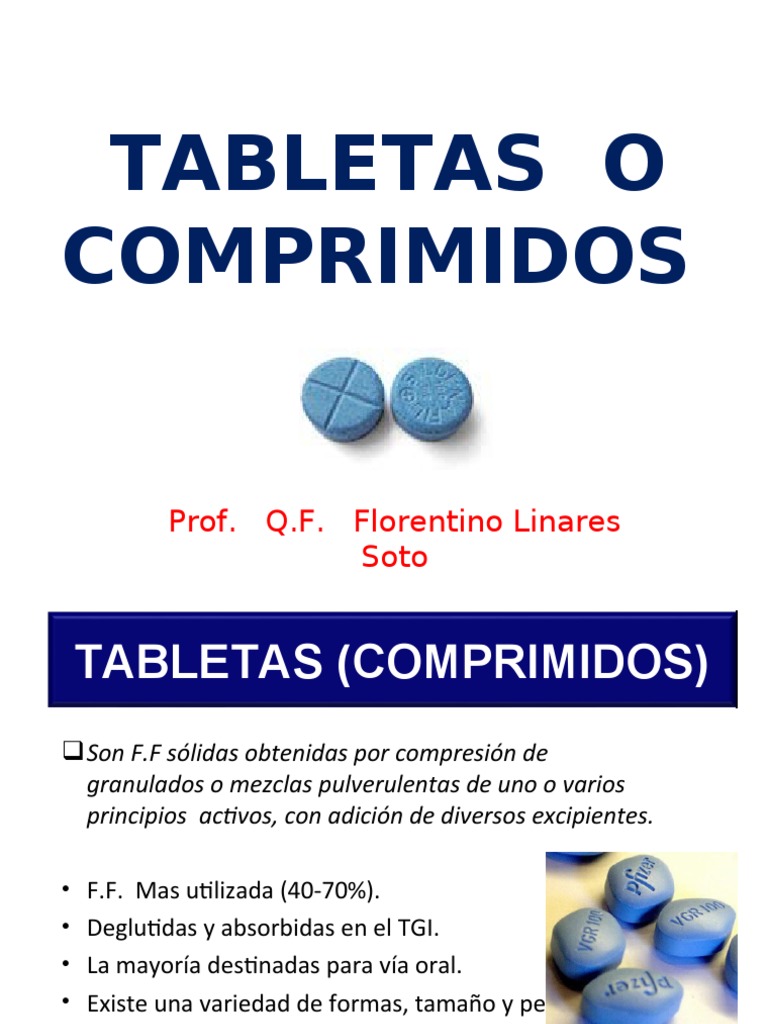 Diferencias entre comprimidos y tabletas | PDF | Tableta (Farmacia ...