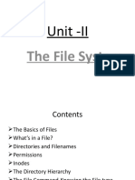 Unit - II: The File System