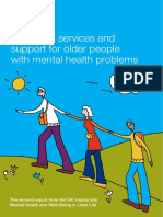 Improving Services and Support For Older People With Mental Health Problems