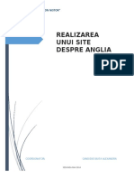 Realizarea Unui Site Despre Anglia: Liceul Tehnologic "Ion Nistor"