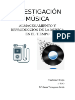 Investigación de Almacenamiento de Múscia