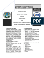 Programa de estudios de Derecho Notarial I de la Universidad de San Carlos de Guatemala