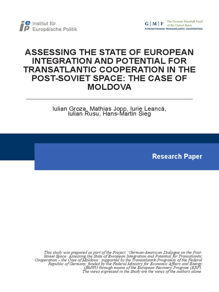 Assessing The State of European Integration and Potential For ...