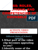 Diass: Roles, Functions, and Competencies of Counselors