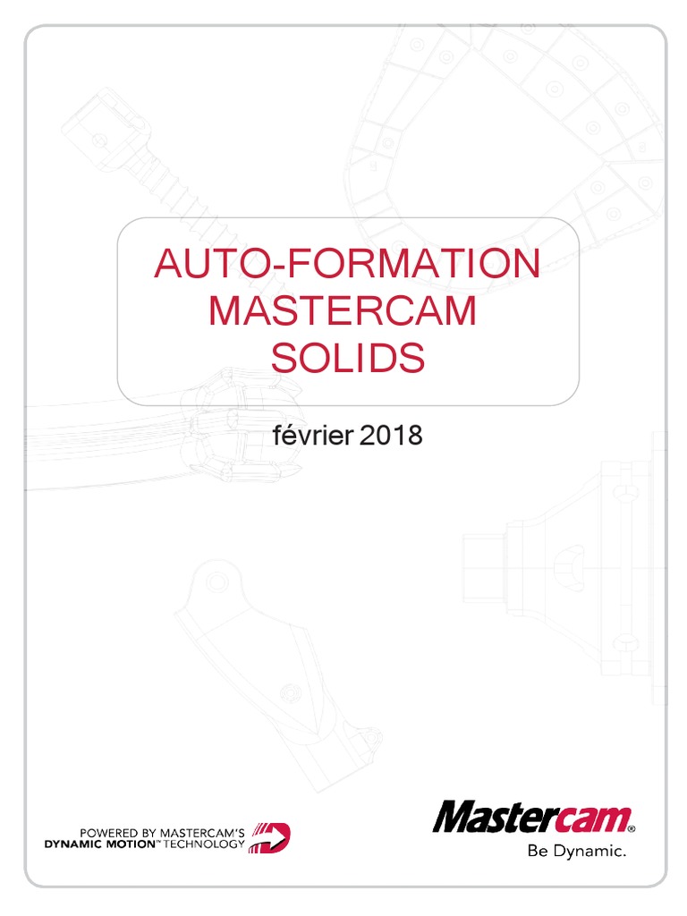 Auto-Formation Mastercam Solids 2018 | PDF | Fichier informatique ...