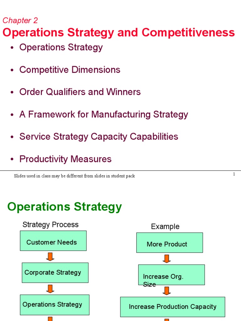 Operations Strategy Essentials | PDF | Strategic Management | Business