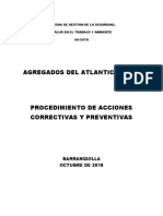 Procedimiento Acciones Correctivas