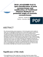 2019 - Ncov/Sars Cov 2: Rapid Classification of Beta Coronaviruses and Identification of Traditional Chinese Medicine As Potential Origin of Zoonotic Coronaviruses