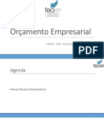 Orçamento Empresarial - Aula 17-11-2017 - Novas Técnicas Orçamentárias