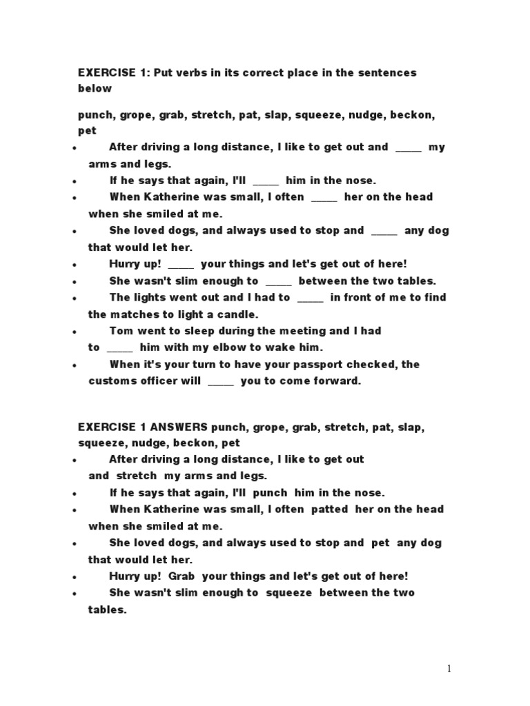 Advanced Vocabulary Exercises | PDF