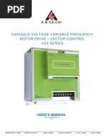 Variable Voltage Variable Frequency Motor Drive - Vector Control VX2 Series PDF