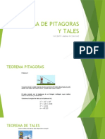 Teorema Tales y Pitagoras