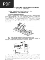 Sistem Pozitionare Motor Pas Cu Pas - 24 Mai 2009