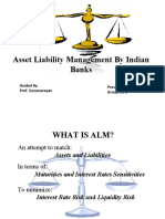 Asset Liability Management by Indian Banks: Presented By: Group No-1 Guided By: Prof. Suryanarayan