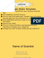 Famous Scientist Template