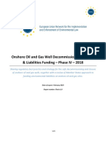 Onshore Oil and Gas Well Decommissioning, Closure & Liabilities Funding - Phase IV - 2018