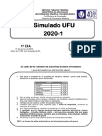 Simulado UFU 1º Dia PDF