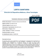 Alerta No - #089-2020 - Termómetro Infrarrojo de Oído Microlife PDF