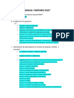 Preguntas Del Manual Tarifario SOAT