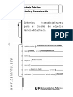 Criterios Transdisciplinares para El Diseño de Objetos Didacticos