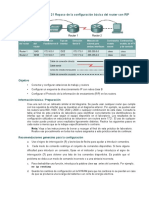 Práctica de Laboratorio 21 Repaso de La Configuración Básica Del Router Con RIP