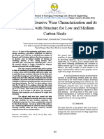 Analysis of Abrasive Wear Characterization and Its Correlation With Structure For Low and Medium Carbon Steels