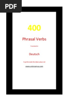 400 Phrasal Verbs. English - Deutsch