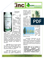 Ficha Tecnica Nutri Zinc AgroSoluciones LA