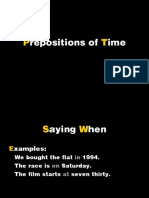 Prepositions of Time: Saying When with In, On, At