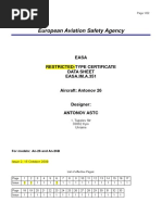 European Aviation Safety Agency: Easa Restricted-Type Certificate Data Sheet EASA - IM.A.351