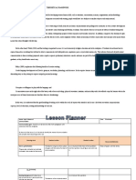 Lesson Planner Writing