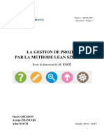 La Gestion de Projet Par La Methode Lean Six Sigma