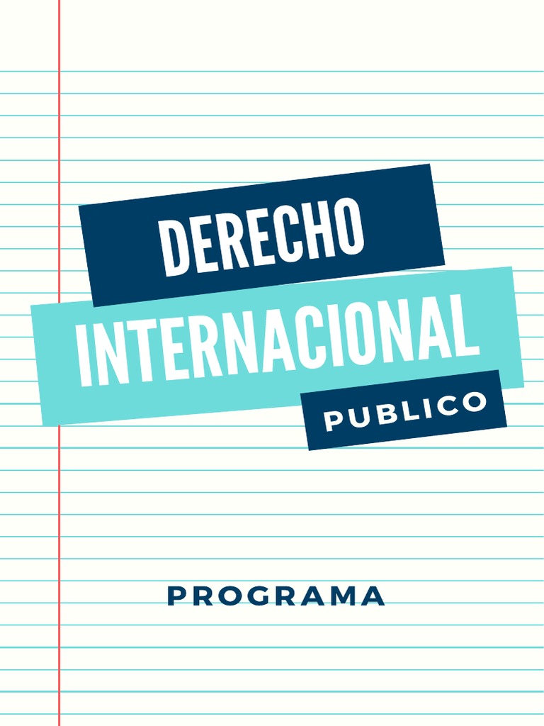 Portadas Derecho Internacional Publico | PDF