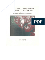 Geología y Oceanografía Del Delta Del Río San Juan, Litoral Pacífico Colombiano