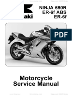 Kawasaki. NINJA 650R, ER-6f ABS, ER-6f. Motorcycle Service Manual PDF