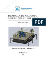 Memoria de Calculo de Análisis Estático de PLATAFORMA POP2 PDF