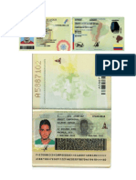 1. Cédula y Pasaporte