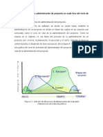 1.4.2 Funciones de La Administración de Proyecto en Cada Fase Del Ciclo de Vida Del Proyecto.